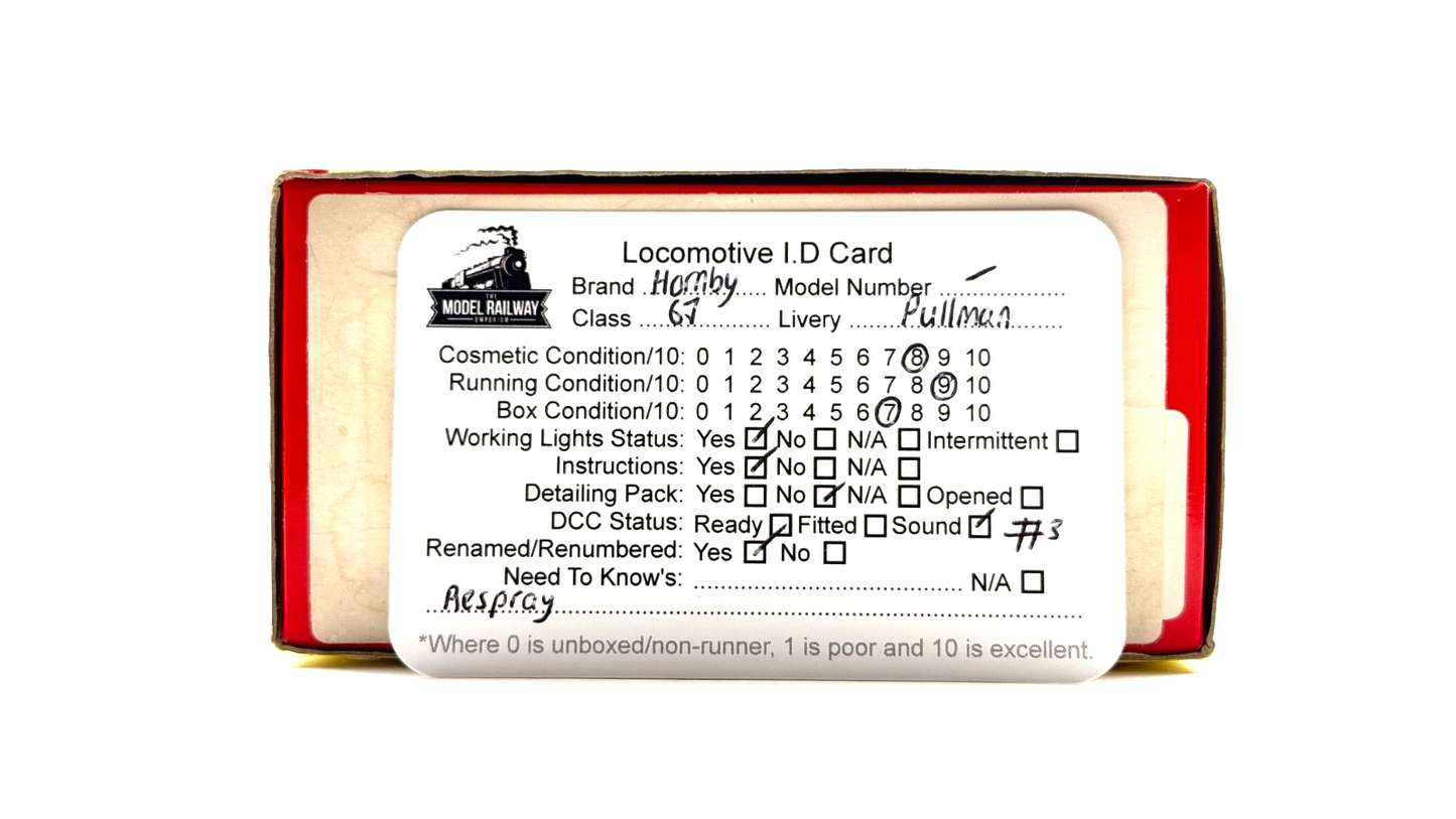 HORNBY 00 GAUGE - CLASS 67 PULLMAN 67021 DEBRAND DIESEL RESPRAY W/DCC SOUND