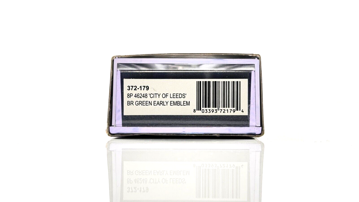 GRAHAM FARISH N GAUGE - 372-179 - 8P 46248 'CITY OF LEEDS' BR GREEN EARLY EMBLEM