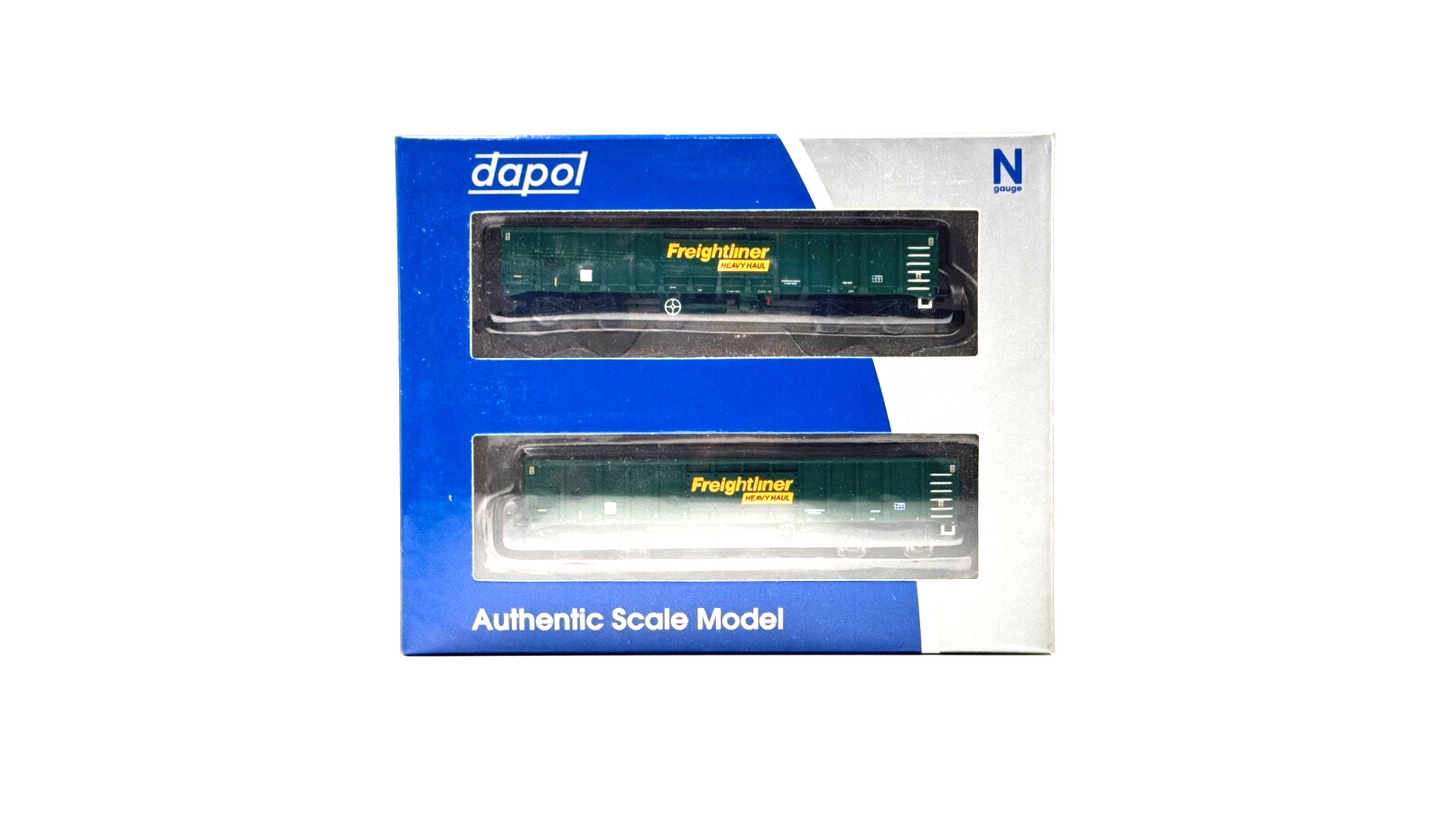 DAPOL N GAUGE - 2F-025-009 - MJA FREIGHTLINER HEAVY HAUL BOGIE BOX VAN - BOXED