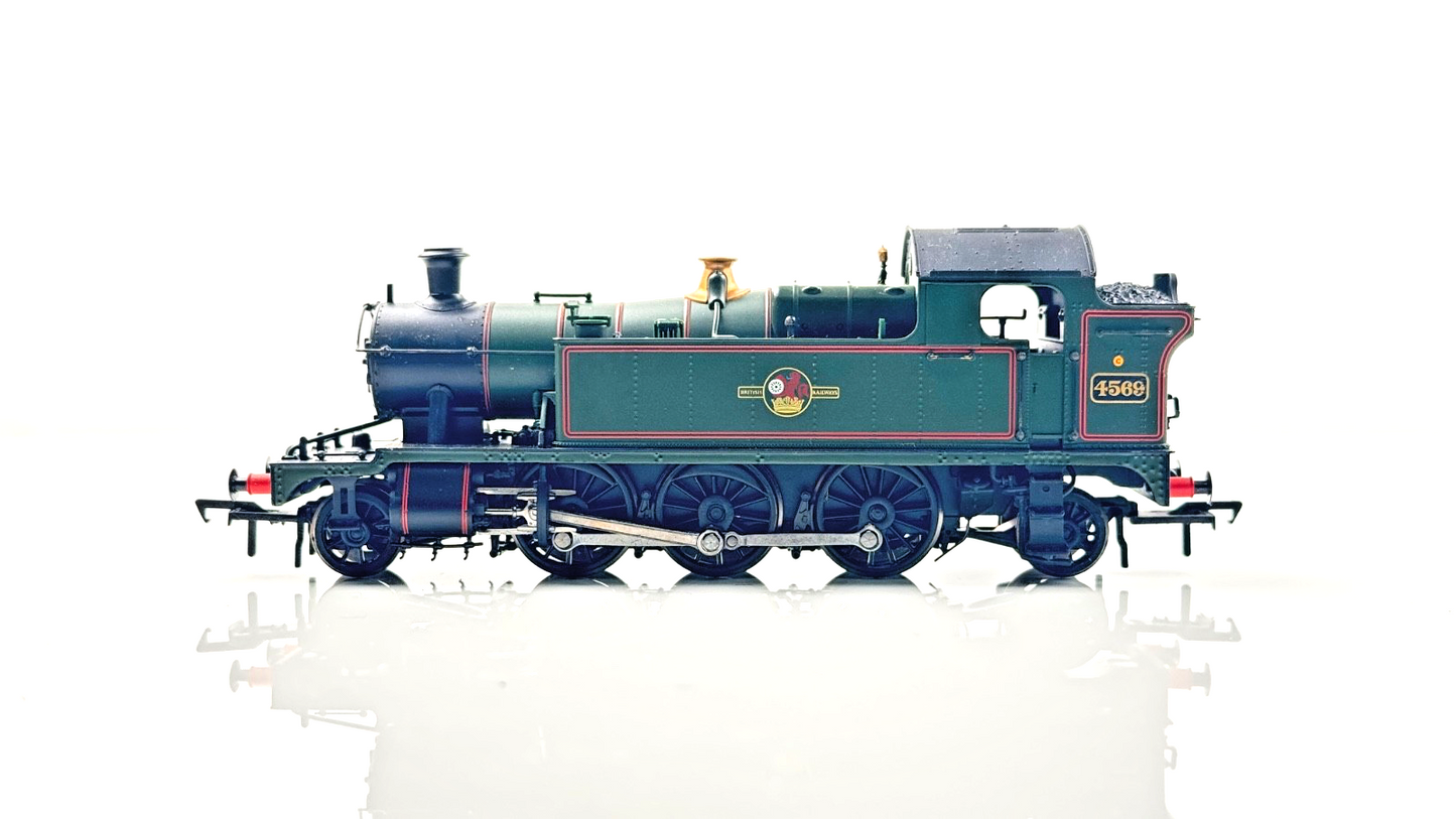 BACHMANN 00 GAUGE - 32-125A - 45XX TANK 4569 BR LINED GREEN LATE CREST - BOXED