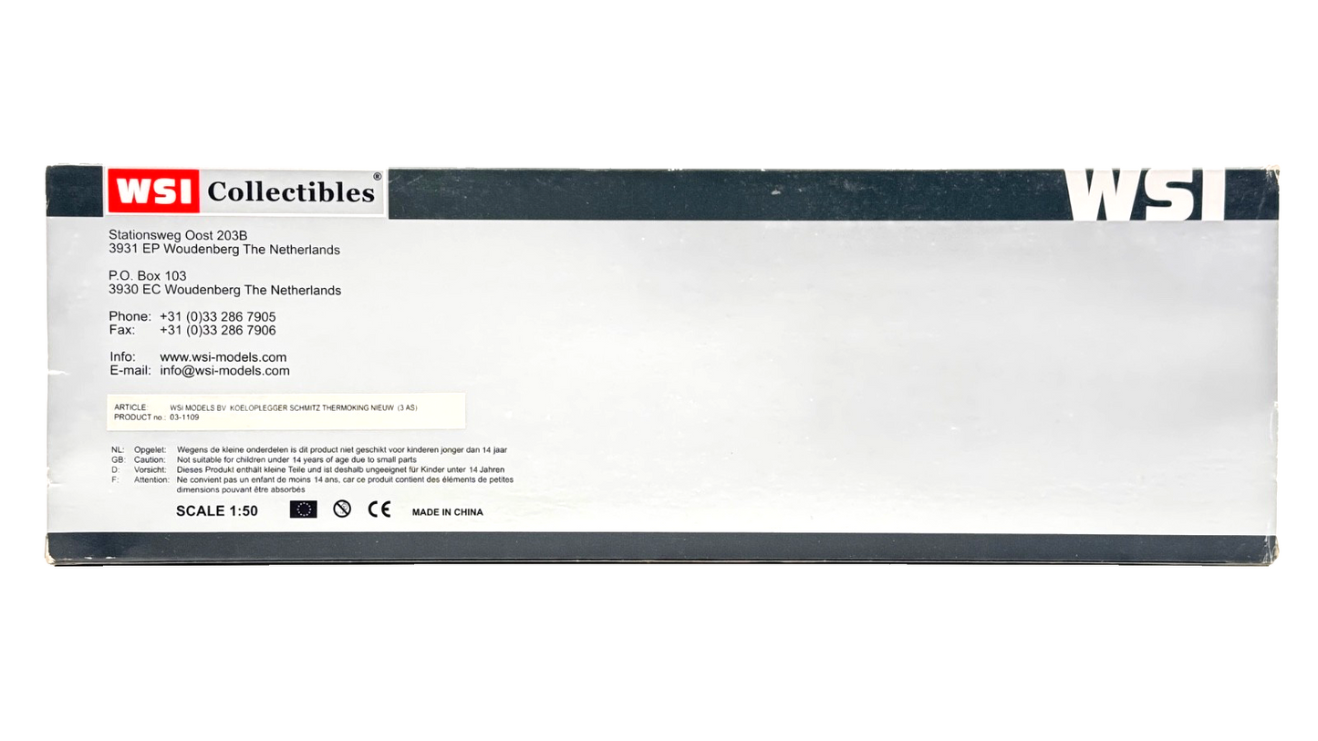 WSI 1/50 SCALE - 03-1109 - 3 AXLE SAWYERS UK CHILLED DISTRIBUTION TRAILER BOXED