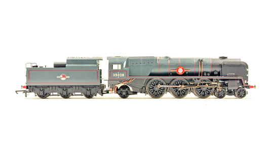 HORNBY 00 GAUGE - BR GREEN 4-6-2 MERCHANT NAVY CLAN LINE 35028 PART BOXED