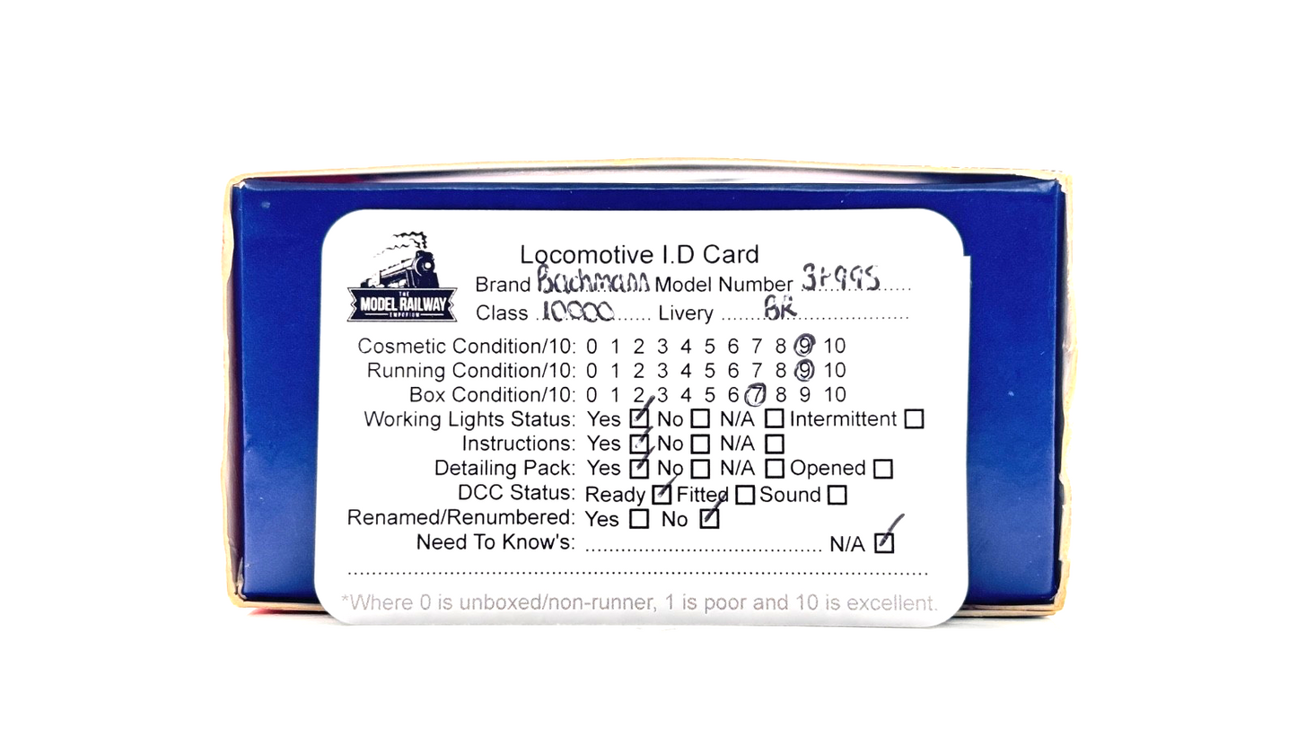 BACHMANN 00 GAUGE - 31-995 - LMS 10000 BR GREEN LINED ORANGE & BLACK - BOXED