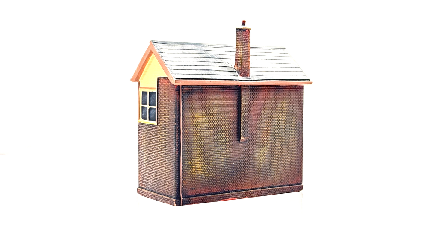 SCENIX/HORNBY 00 GAUGE SKALEDALE - EM6106 - BRICK EFFECT SIGNAL BOX - UB