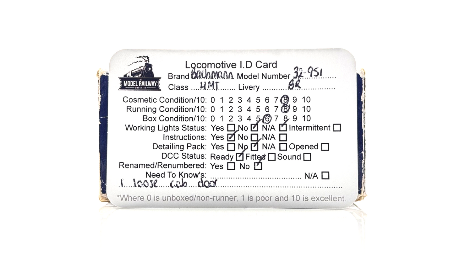 BACHMANN 00 GAUGE - 32-951 - STANDARD CLASS 4MT 2-6-0 76069 BR BLACK BR1B TENDER