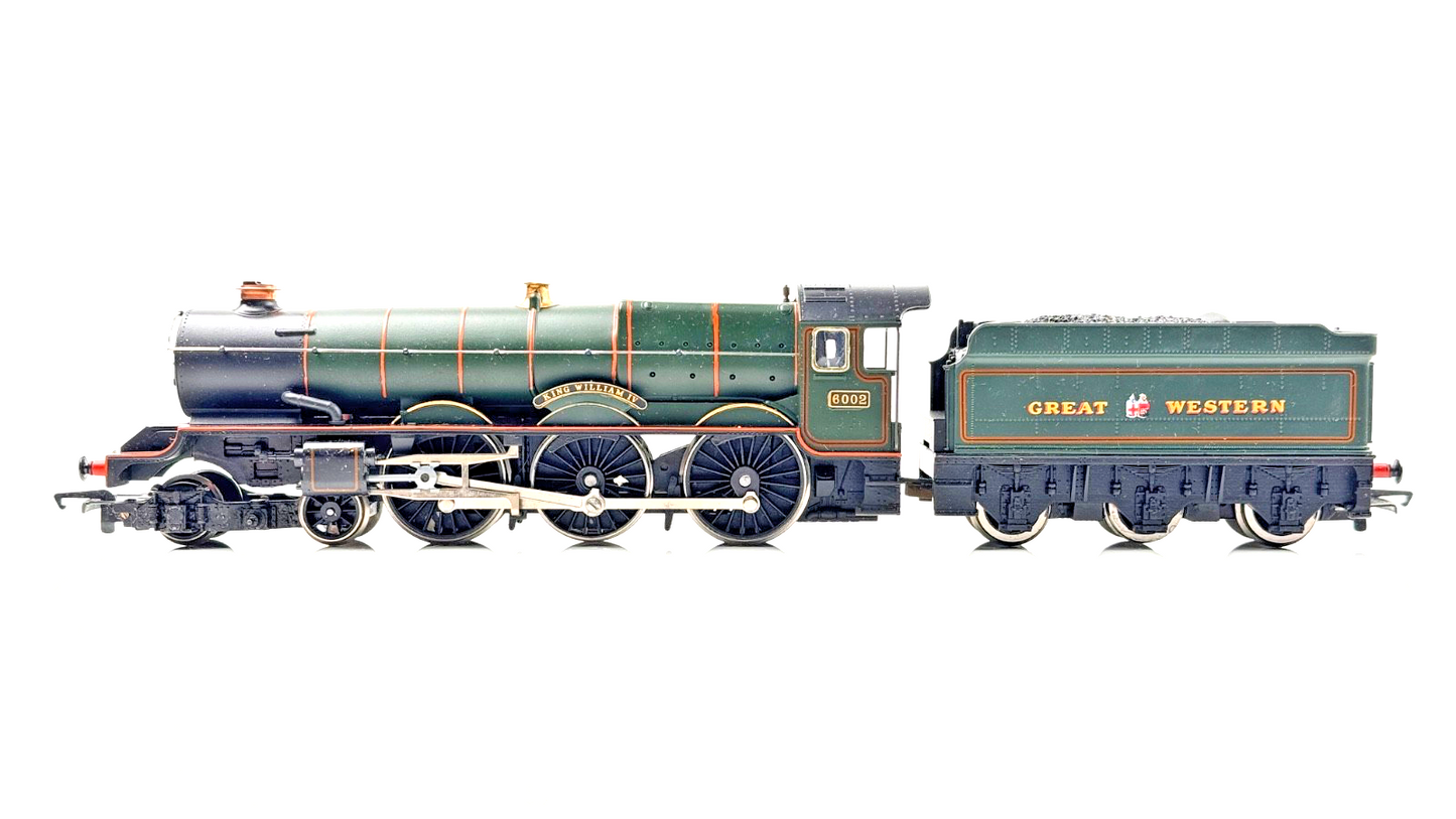 HORNBY 00 GAUGE - GWR GREAT WESTERN GREEN 4-6-0 KING WILLIAM IV 6002 - UNBOXED