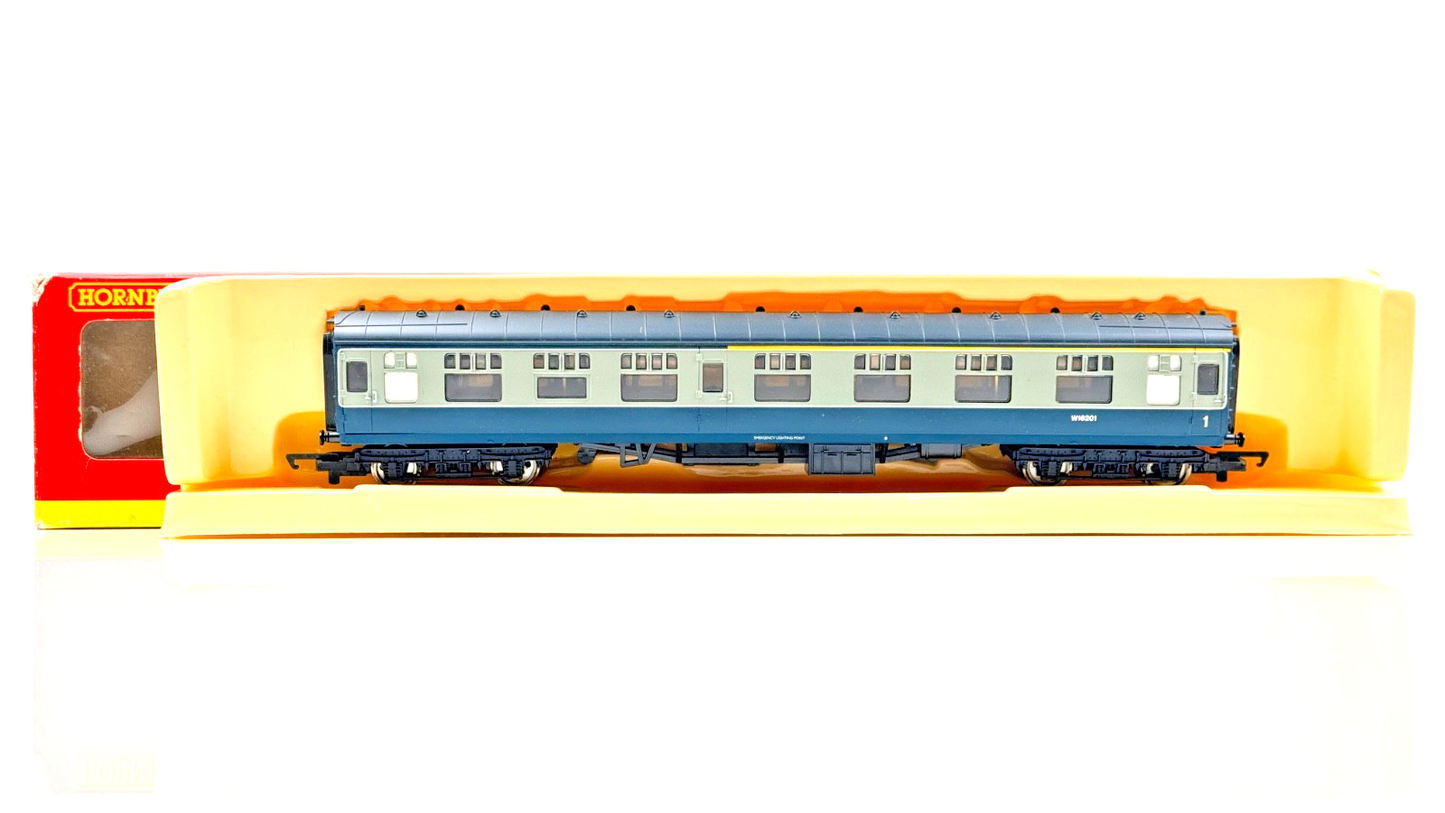 HORNBY 00 GAUGE - R4110A - BR BLUE GREY MK1 COMPOSITE COACH WESTERN W16201
