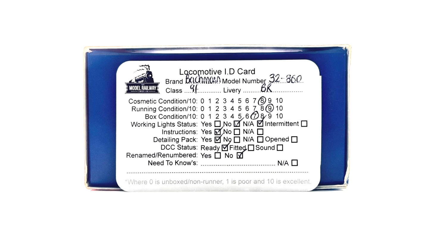 BACHMANN 00 GAUGE - 32-860 - BR STANDARD CLASS 9F 92211 BR BLACK (LATE CREST)