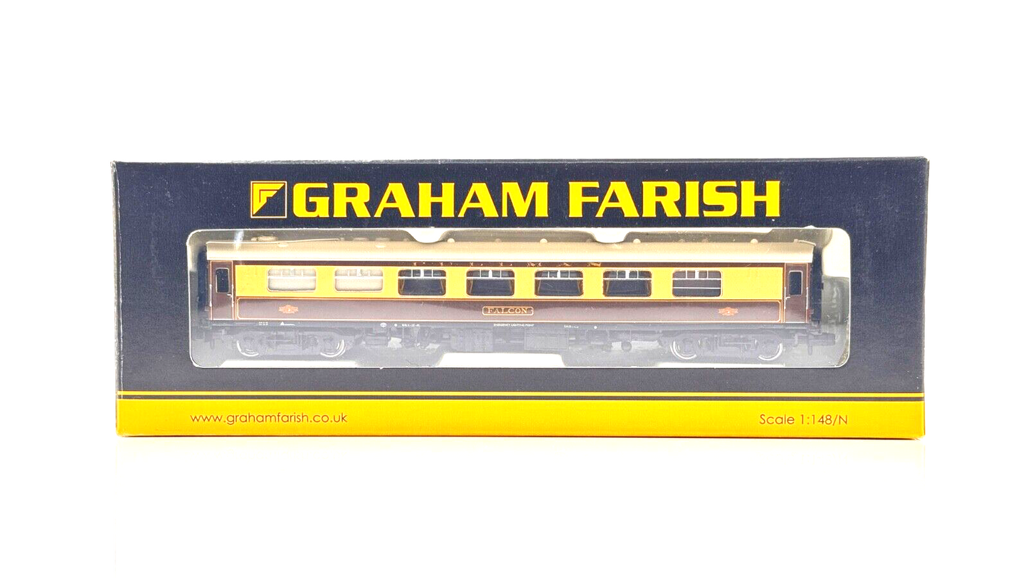 GRAHAM FARISH N GAUGE - 374-220B - MK1 FK PULLMAN FALCON UMBER CREAM BOXED