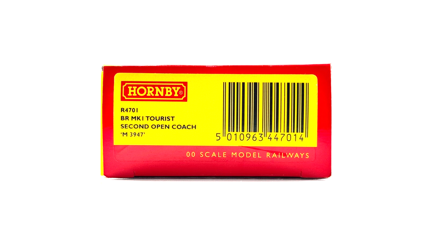 HORNBY 00 GAUGE - R4701 - BR MAROON MK1 TOURIST SECOND OPEN COACH M3947 BOXED
