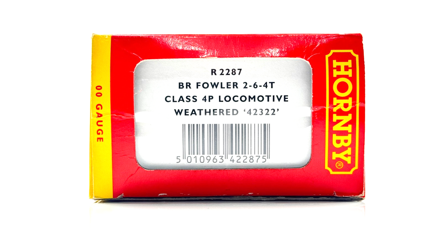 HORNBY 00 GAUGE - R2287 - BR FOWLER 2-6-4T CLASS 4P LOCOMOTIVE WEATHERED 42322