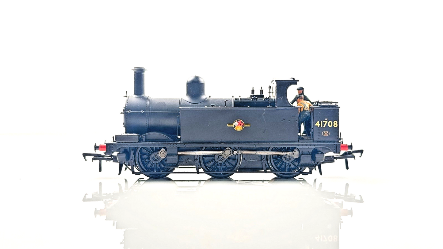 BACHMANN 00 GAUGE - 31-432 - MIDLAND CLASS 1F 41708 BR BLACK LATE CREST BOXED