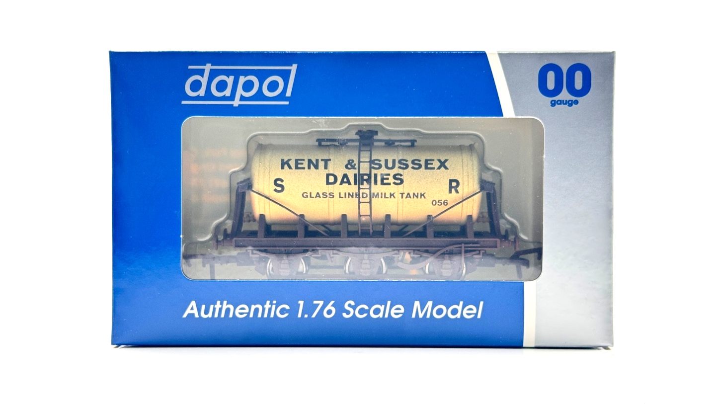 DAPOL 00 GAUGE - KENT & SUSSEX DAIRIES SR MILK TANKER 056 (W) (LIMITED EDITION)