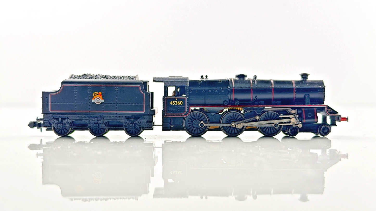 GRAHAM FARISH N GAUGE - BR BLACK 4-6-0 BLACK FIVE 5 LINED 45360 - BOXED