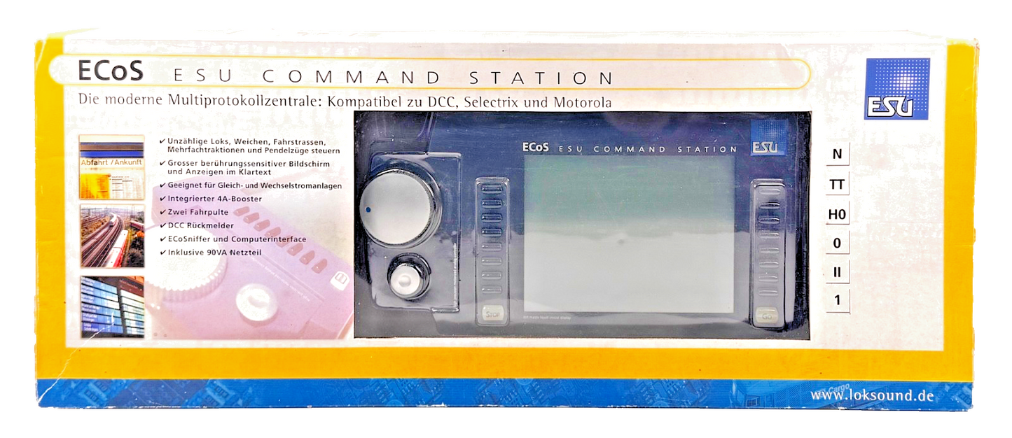 ESU ECOS 50000 COMMAND STATION DIGITAL DCC CONTROLLER - FAULTY NEEDS ATTENTION