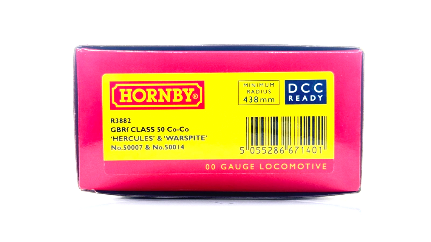 HORNBY 00 GAUGE - R3882 - CLASS 50 DIESEL 50007 50014 GBRF WARSPITE HERCULES