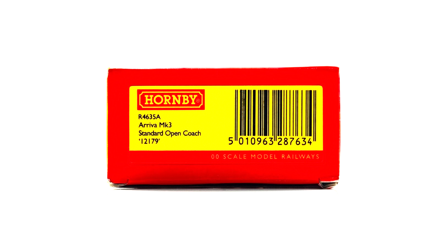 HORNBY 00 GAUGE - R4635A - ARRIVA TRAINS WALES ATW MK3 STANDARD OPEN COACH 12179