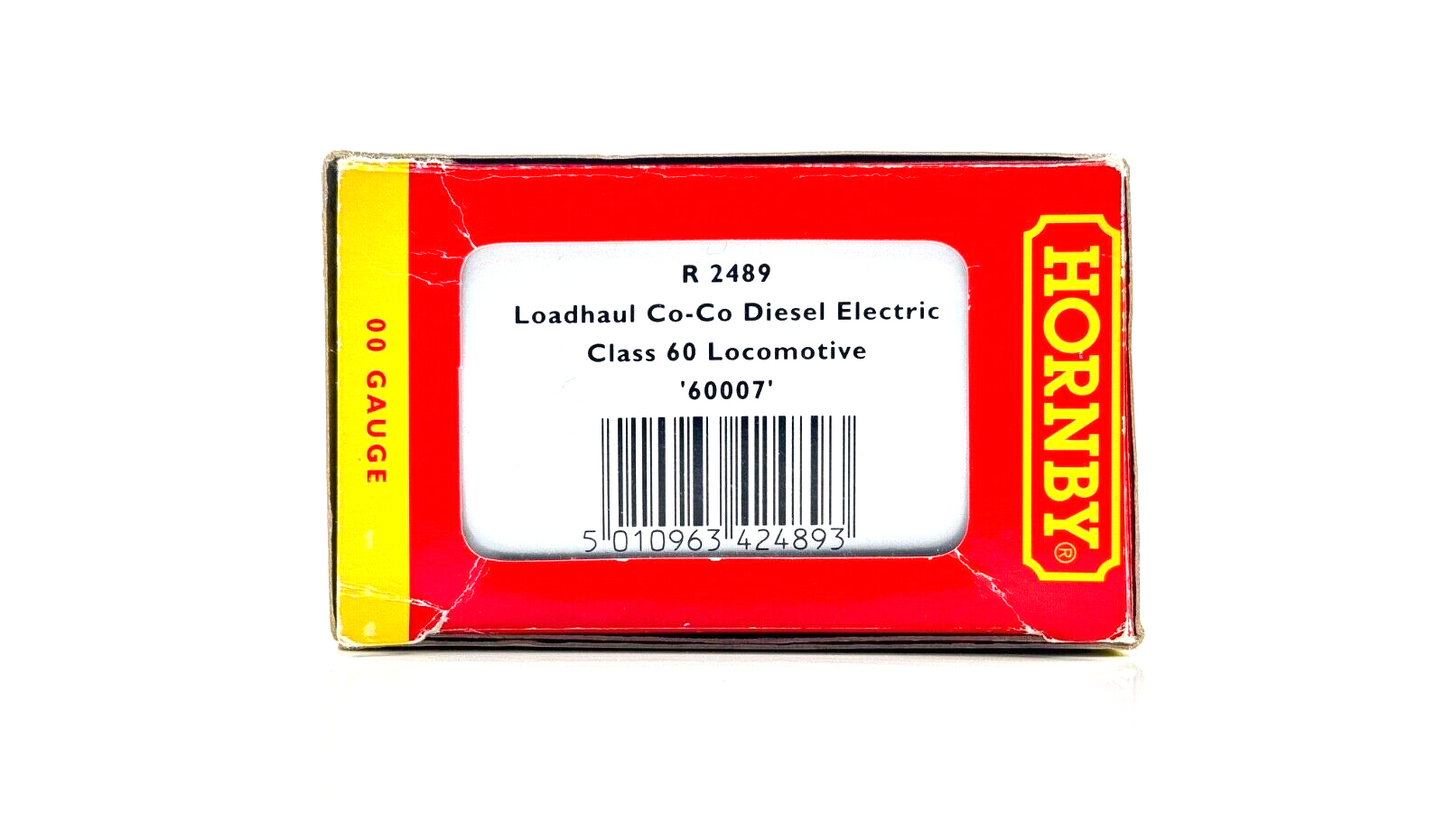 HORNBY 00 GAUGE - R2489 - CLASS 60 DIESEL 60008 LOADHAUL 'GYPSUM QUEEN II' BOXED