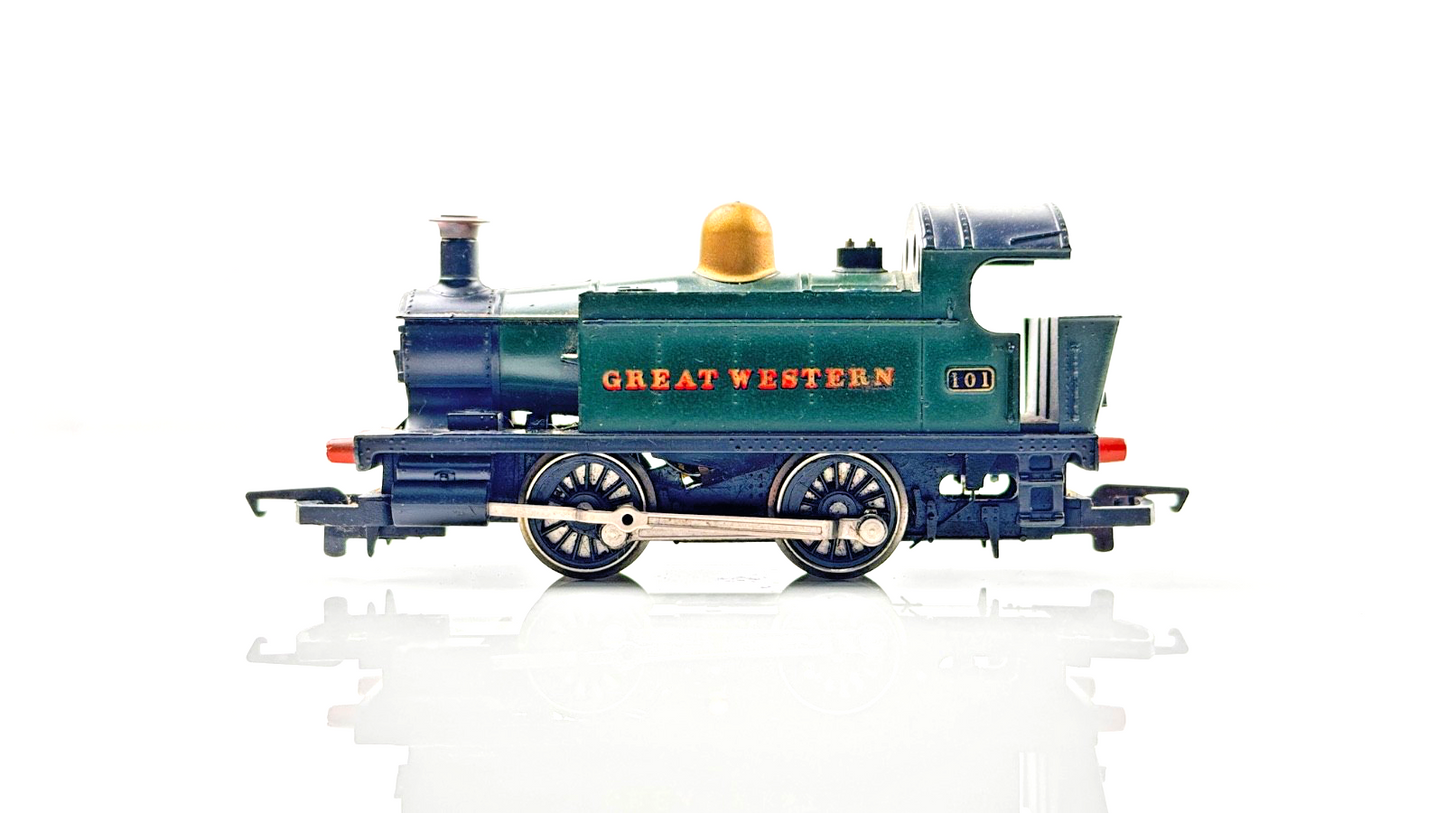 HORNBY 00 GAUGE - R077 - GWR GREAT WESTERN 0-4-0 TANK ENGINE 101 - UNBOXED