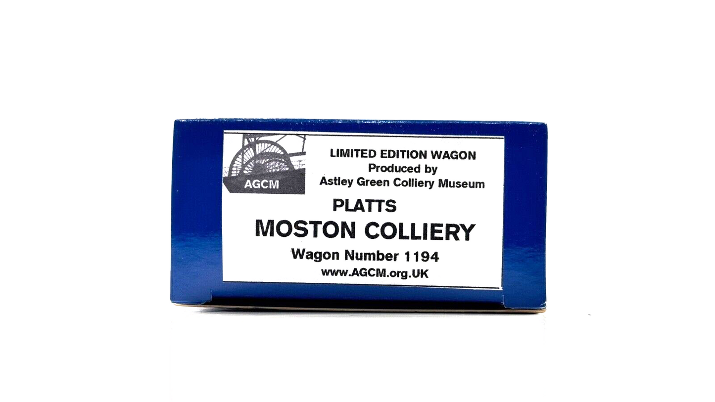 DAPOL 00 GAUGE - MOSTON PLATTS COLLIERY MANCHESTER WAGON 1194 (LIMITED EDITION)
