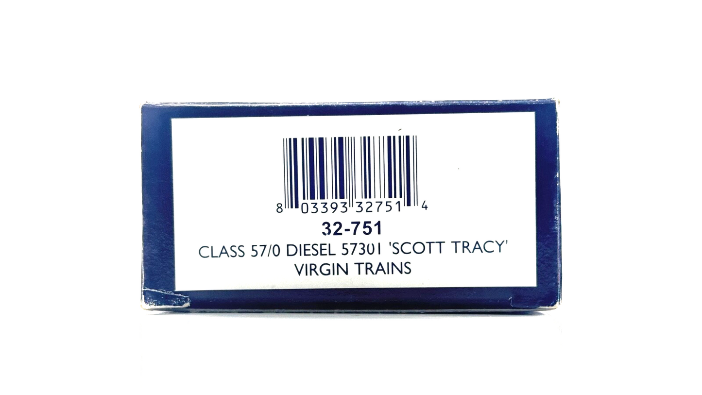 BACHMANN 00 GAUGE - 32-751 - CLASS 57/0 DIESEL 57301 VIRGIN TRAINS 'SCOTT TRACY'