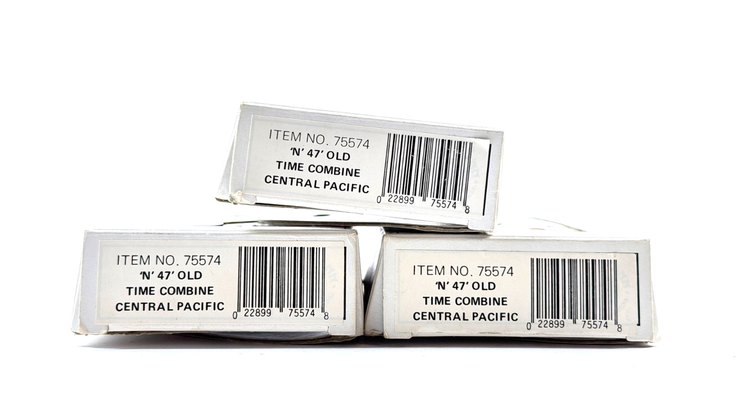 BACHMANN N GAUGE - 75574 - RAKE OF 3 OLD TIMERS CENTRAL PACIFIC COACHES BOXED