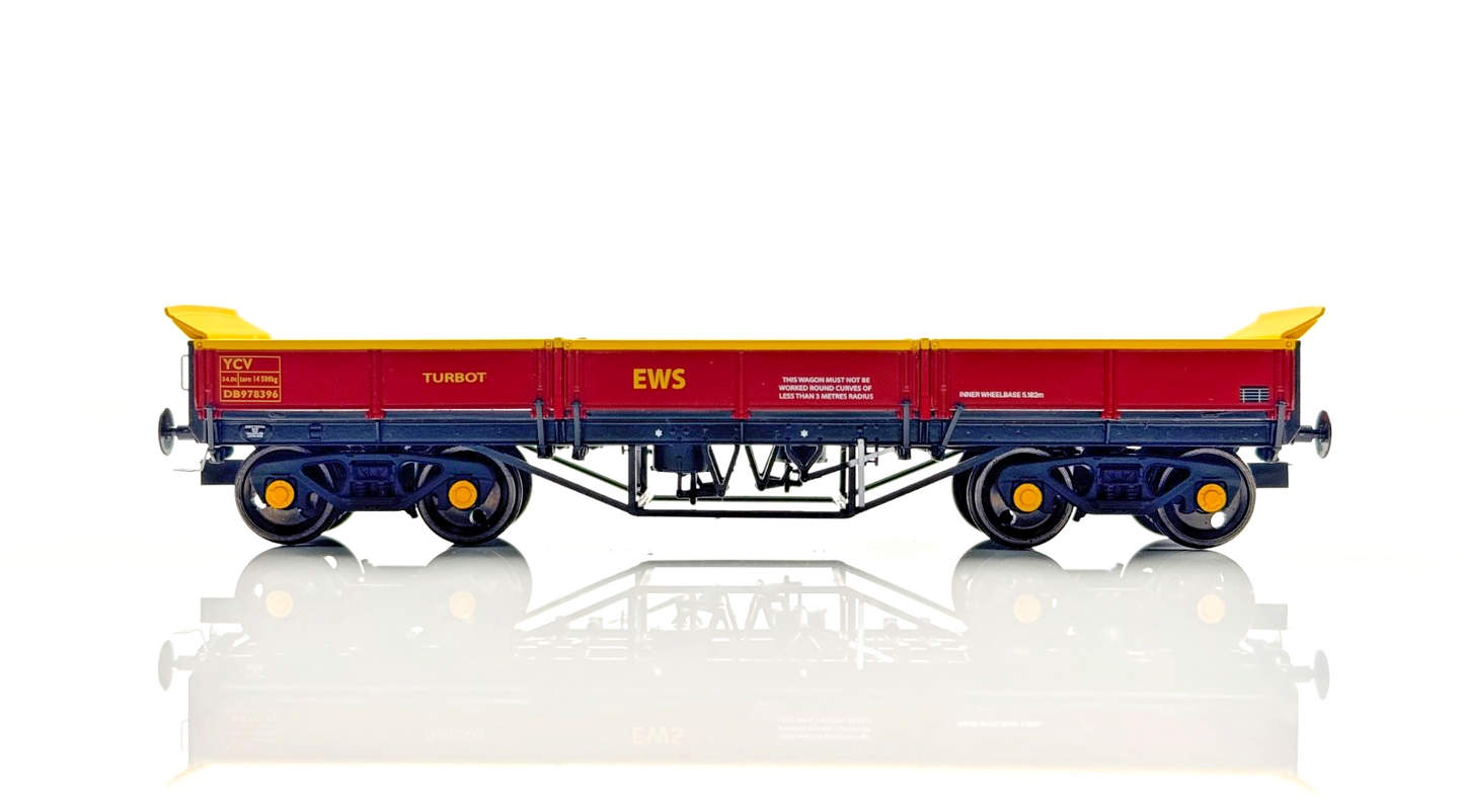 DAPOL 00 GAUGE - TURBOT BOGIE BALLAST WAGON EWS MAROON DB978396 (INC BOX)