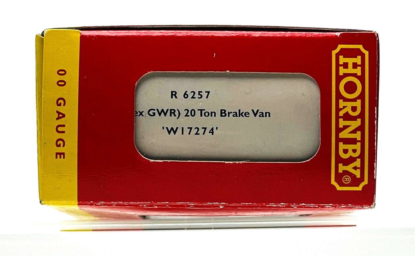HORNBY 00 GAUGE - R6257 - BR EX GWR 20 TON BRAKE VAN BROWN 'W17274' - BOXED