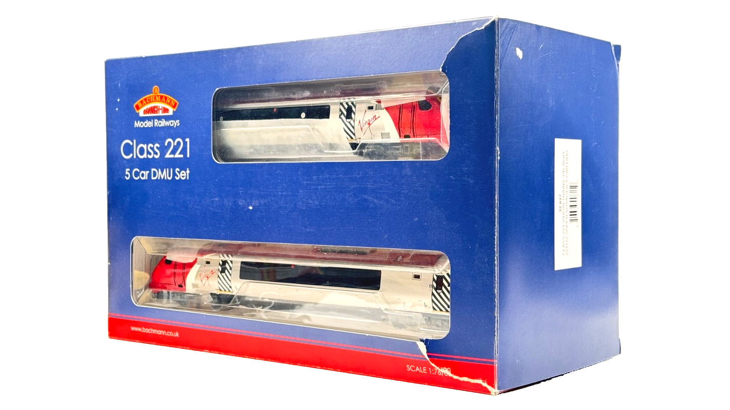 BACHMANN 00 GAUGE - 32-627 - CLASS 221 VIRGIN TRAINS DR WHO 221122 SUPER VOYAGER