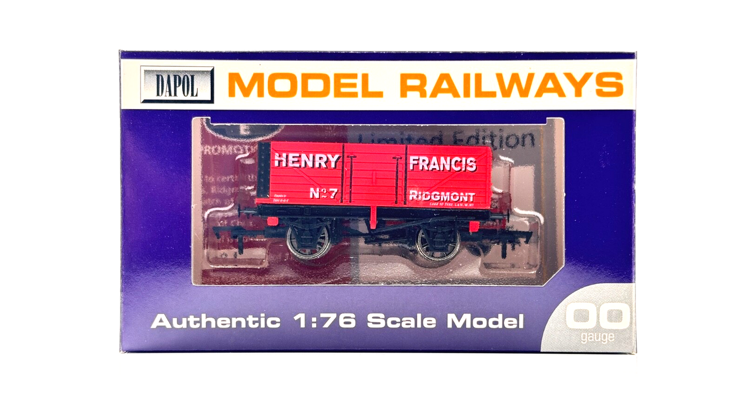 DAPOL 00 GAUGE - HENRY FRANCIS OF RIDGMONT PLANK WAGON NO.7 (LIMITED EDITION)