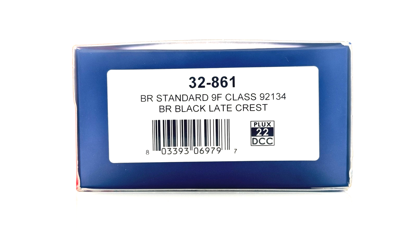 BACHMANN 00 GAUGE - 32-861 - BR STANDARD CLASS 9F 92134 BR BLACK (LATE CREST)