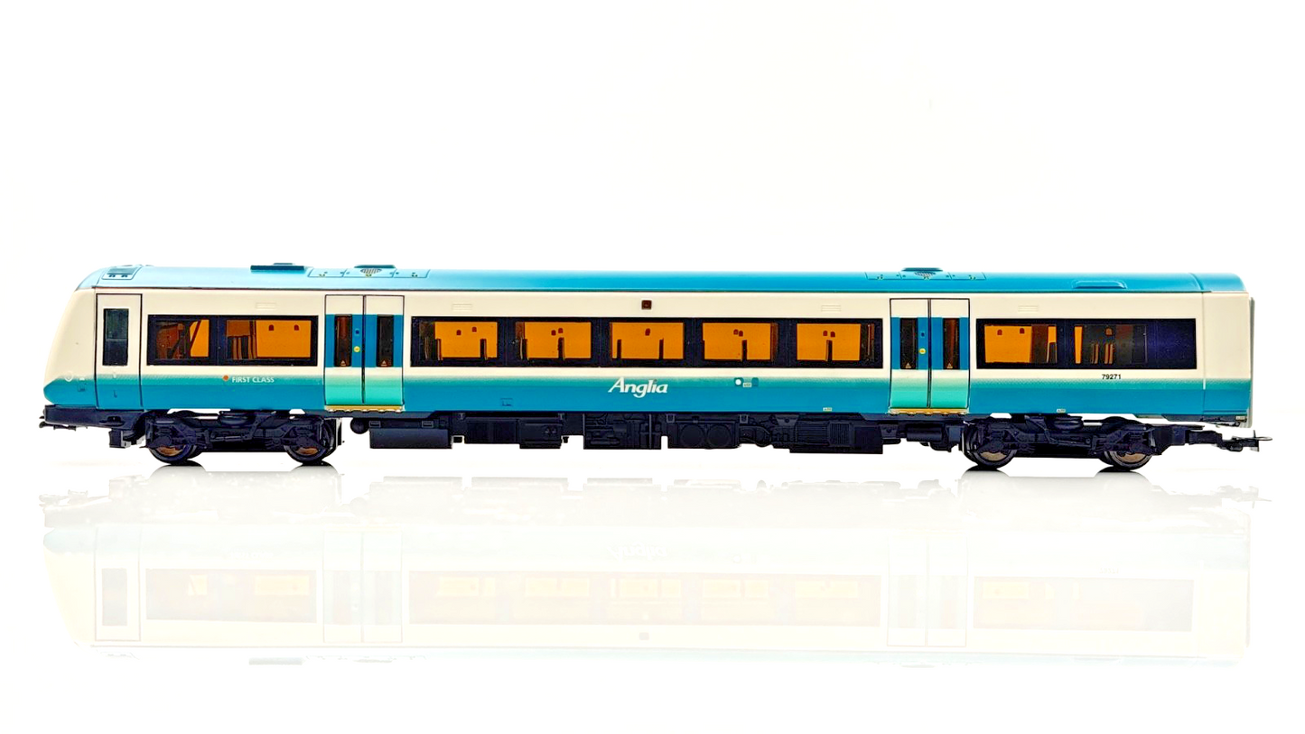 BACHMANN 00 GAUGE - 32-453 - CLASS 170 TURBOSTAR 2 CAR DMU ANGLIA RAILWAYS BOXED