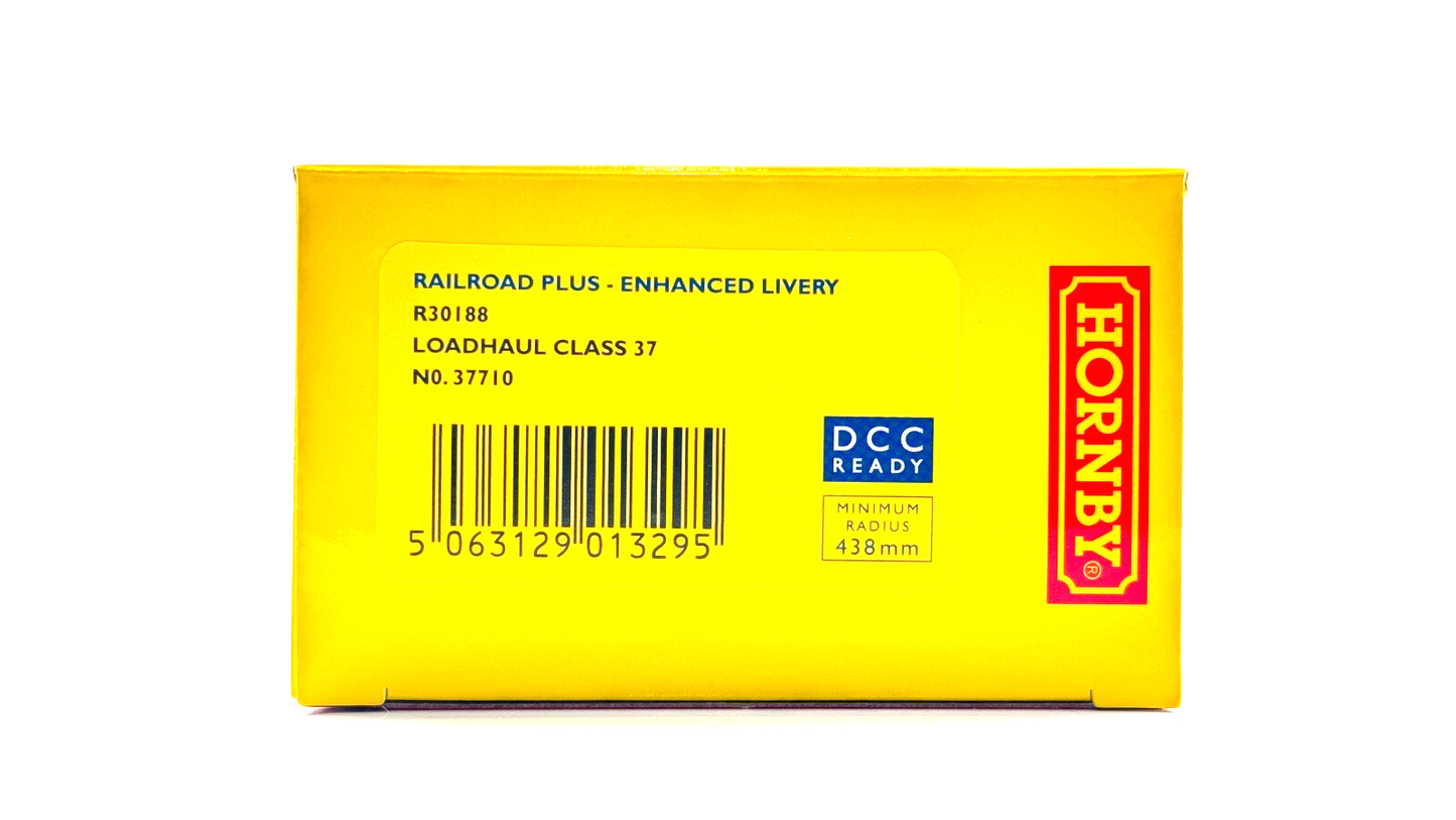 HORNBY 00 GAUGE - R30188 - CLASS 37 DIESEL 37710 LOADHAUL ORANGE BLACK - BOXED