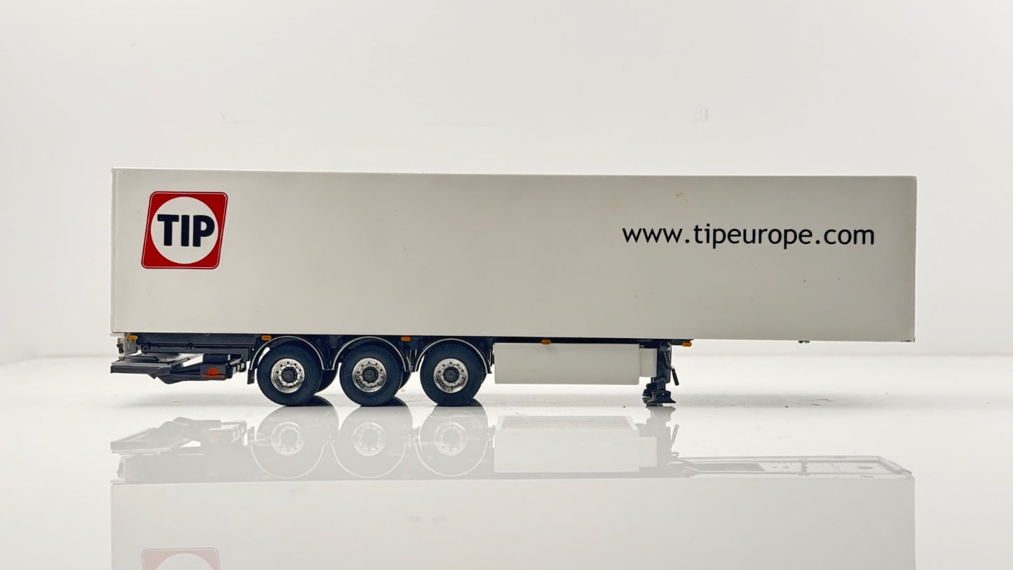 WSI 1/50 SCALE - 04-1127 - PREMIUM LINE 3 AXLE TIP +BOX TRAILER - BOXED