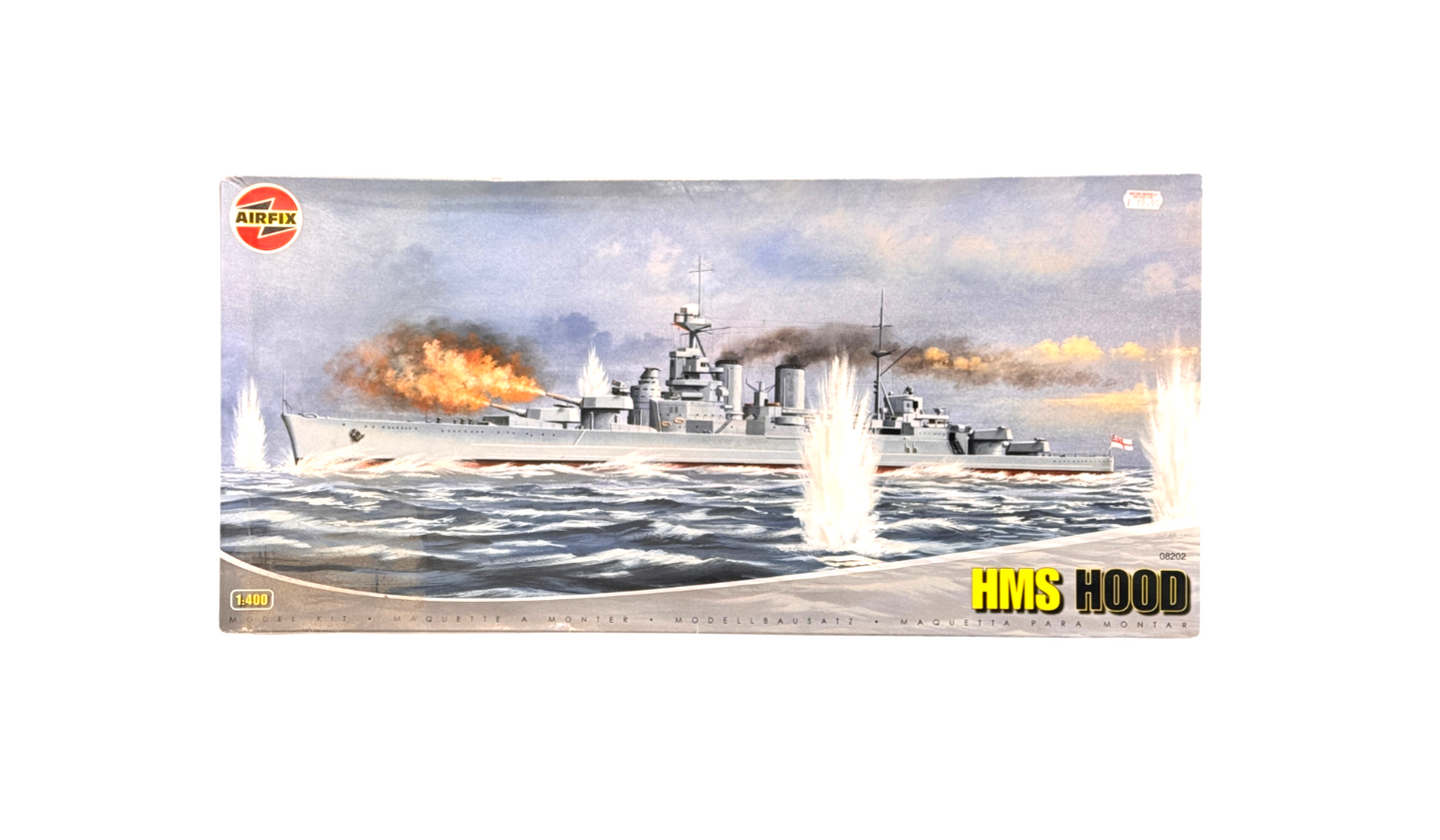 AIRFIX 1/400 - 08202 - HMS HOOD BOAT MODEL KIT - COMPLETE/UNUSED