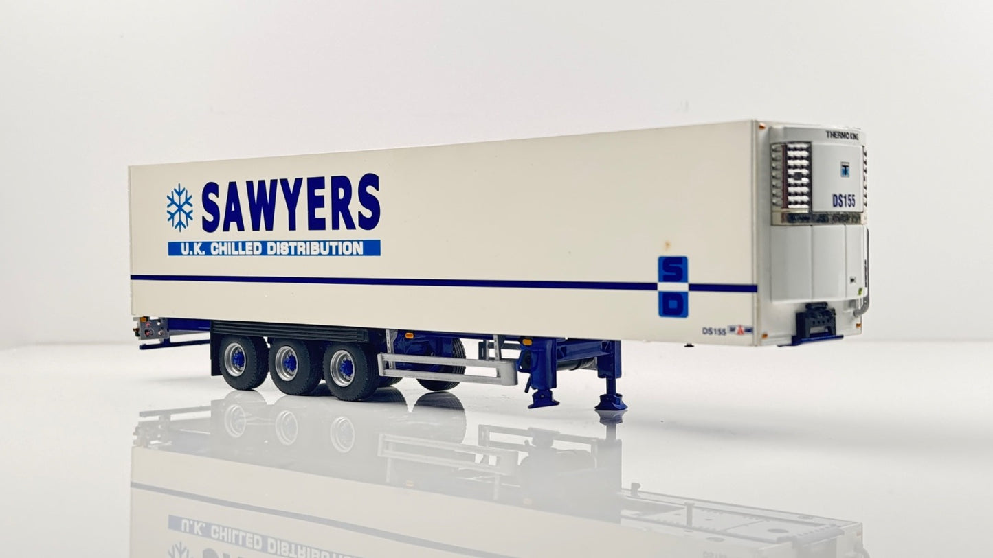 WSI 1/50 SCALE - 03-1109 - 3 AXLE SAWYERS UK CHILLED DISTRIBUTION TRAILER BOXED