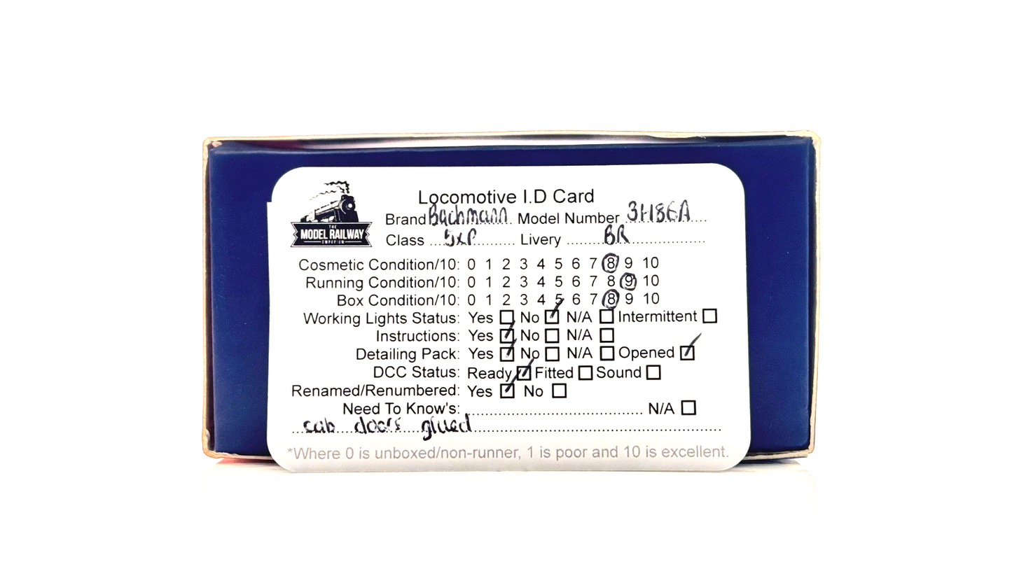 BACHMANN 00 GAUGE - 31-186A - LMS JUBILEE CLASS 45655 KEITH BR GREEN RENAMED