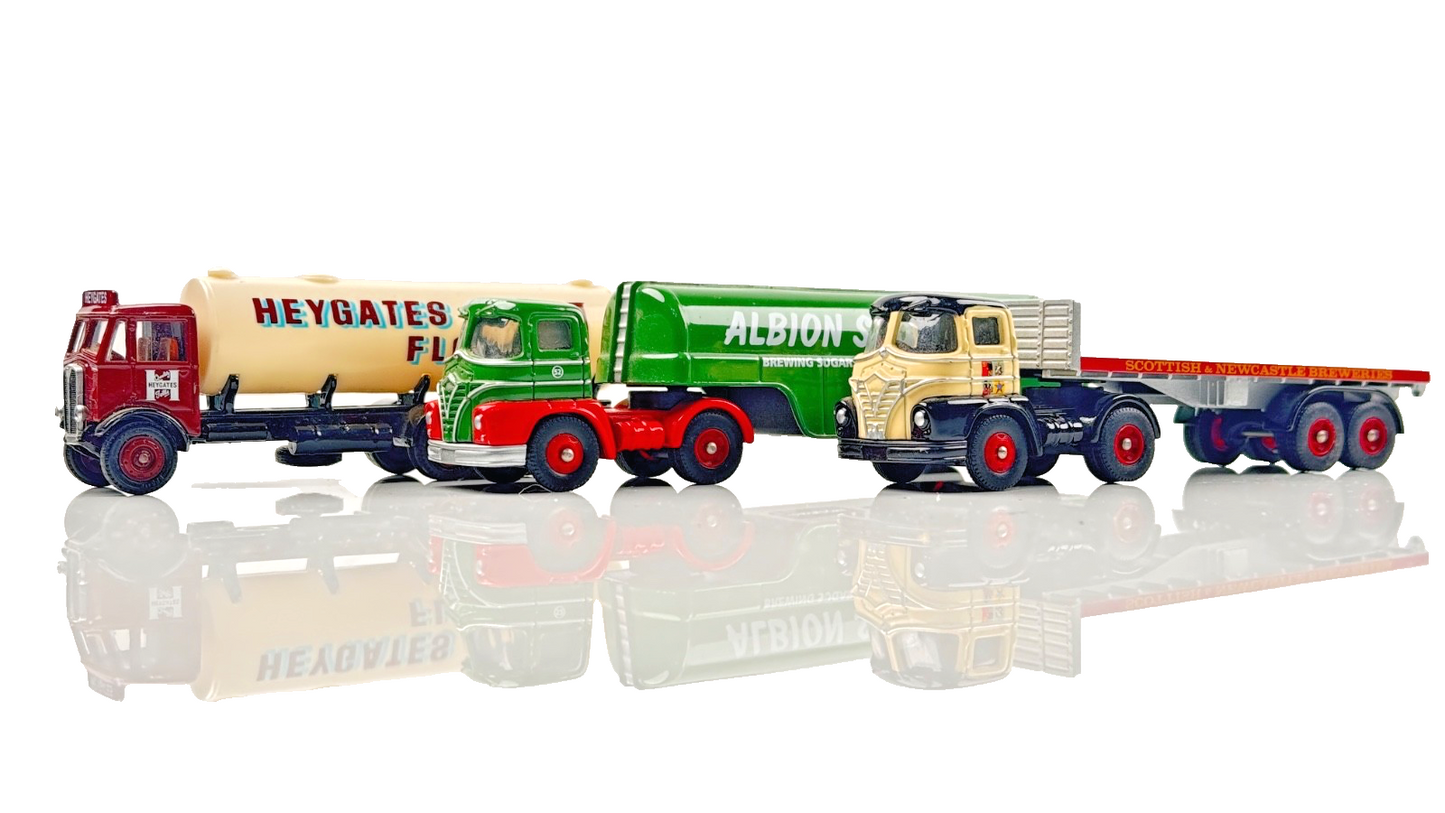 EFE 1/76 SCALE - HEYGATES ALBION SUGAR SCOTTISH BREWERY COMMERCIAL VEHICLES X 3
