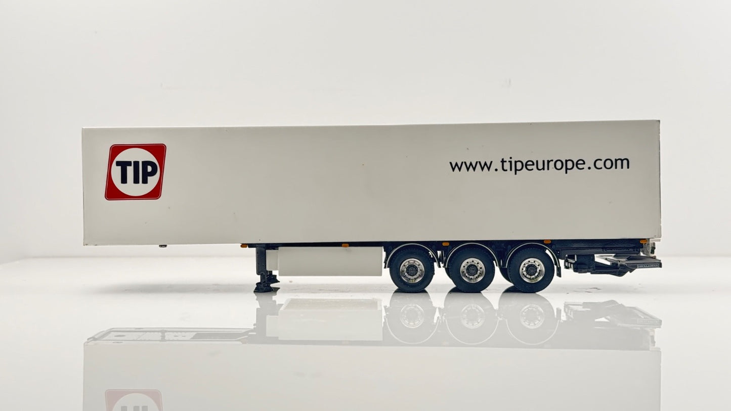 WSI 1/50 SCALE - 04-1127 - PREMIUM LINE 3 AXLE TIP +BOX TRAILER - BOXED