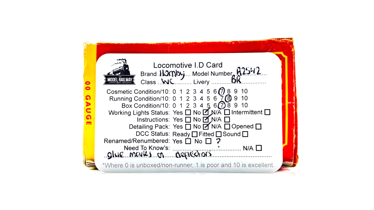 HORNBY 00 GAUGE - R2542 - BR 4-6-2 WEST COUNTRY 34092 CITY OF WELLS - IMPERFECT