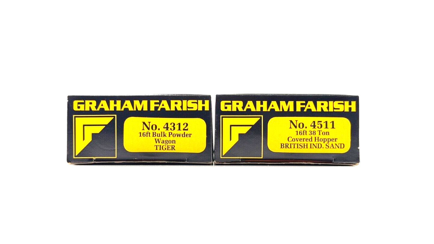 GRAHAM FARISH N GAUGE - NO.4312 4511 - 16FT BULK POWDER TIGER BRITISH SAND BOXED