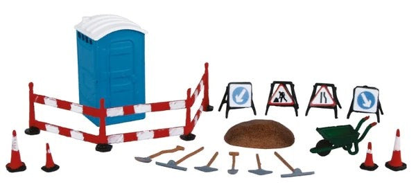 BACHMANN 00 GAUGE SCENECRAFT - 36-048 - BUILDING SITE DETAILS & TOOLS - NEW