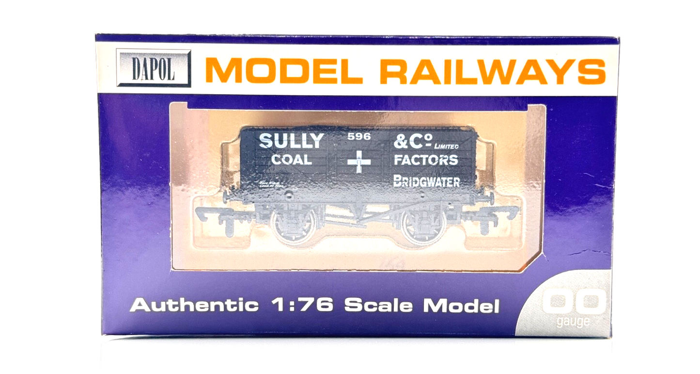 DAPOL 00 GAUGE - SULLY & CO COAL FACTORS BRIDGWATER WAGON 596 (LIMITED EDITION)