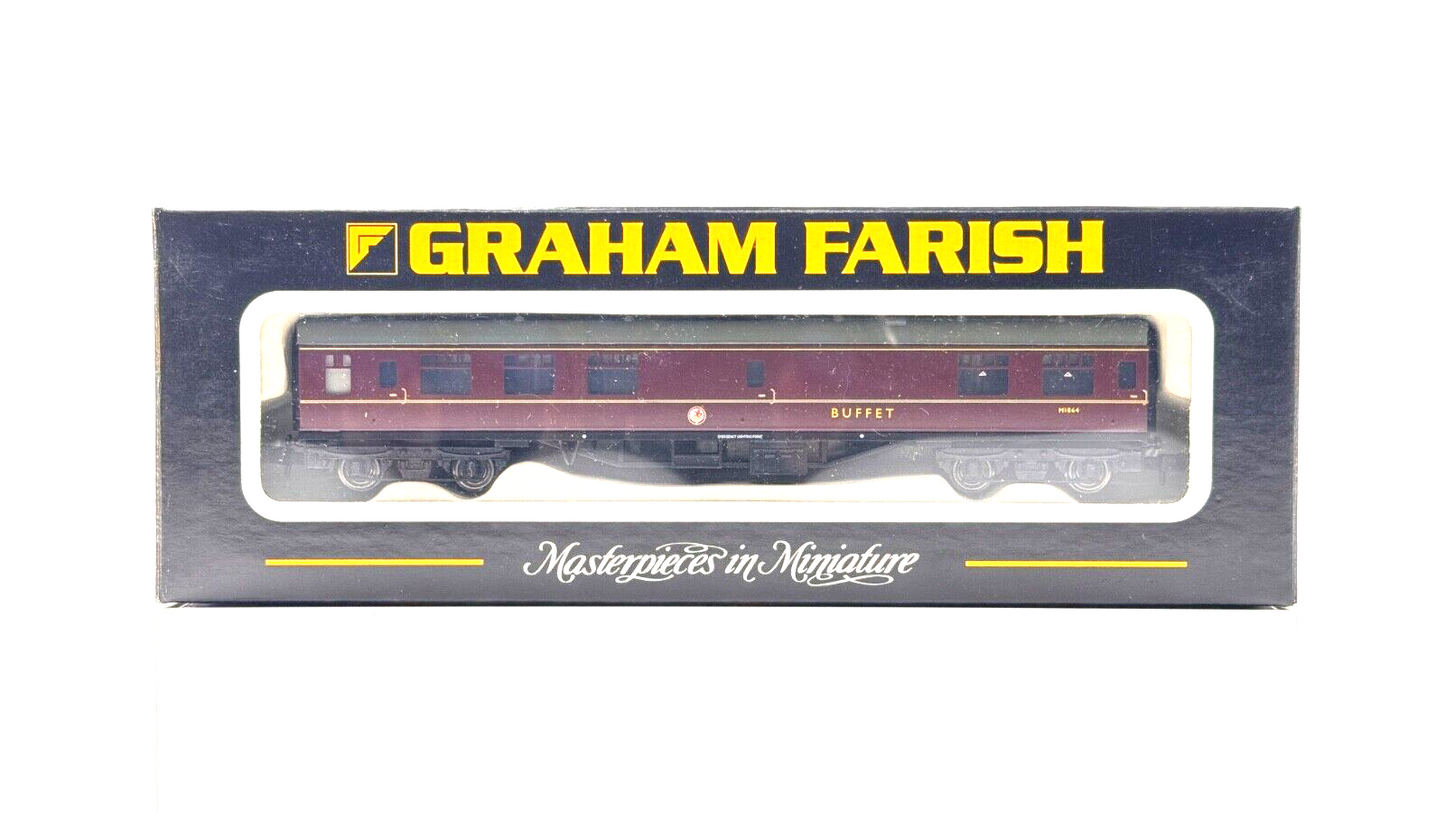 GRAHAM FARISH N GAUGE - 374-102B - MK1 MINI BUFFET RMB MAROON (M) - BOXED
