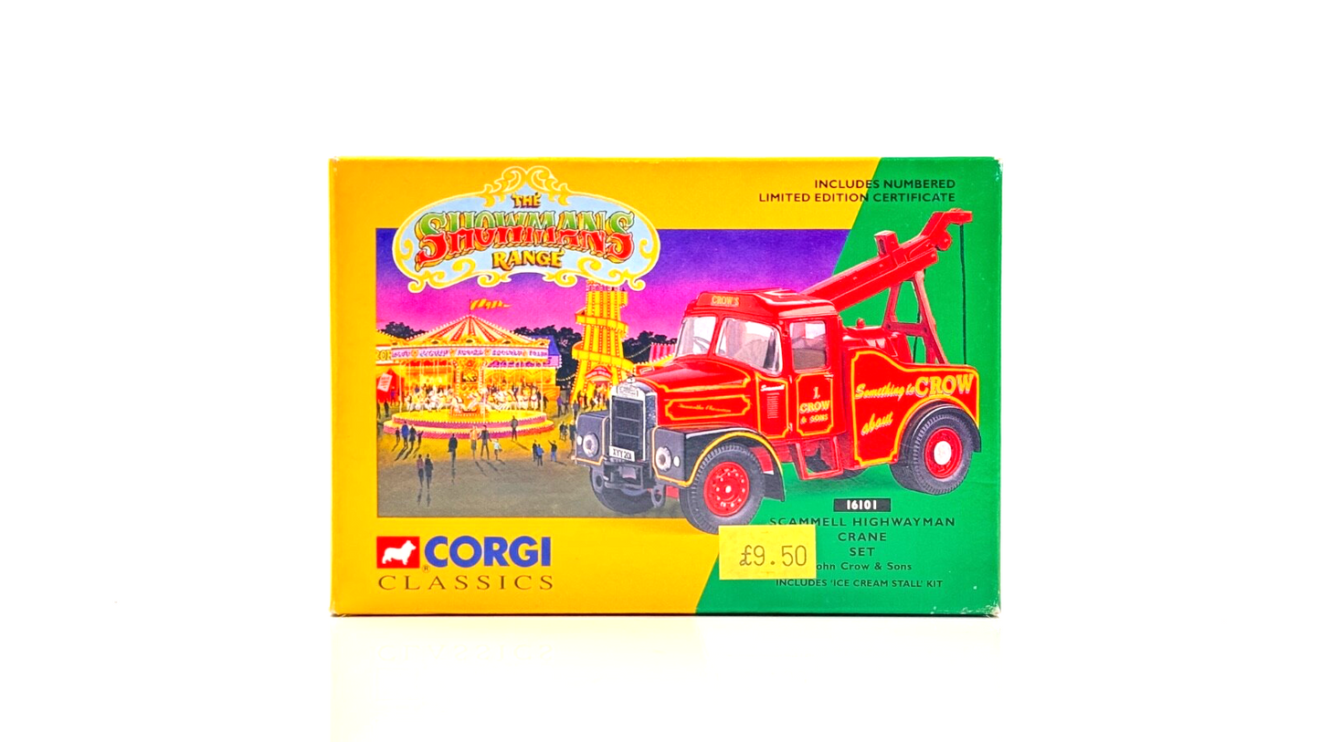 CORGI 1/50 SCALE - 16101 - SCAMMELL HIGHWAYMAN CRANE SET JOHN CROW - BOXED