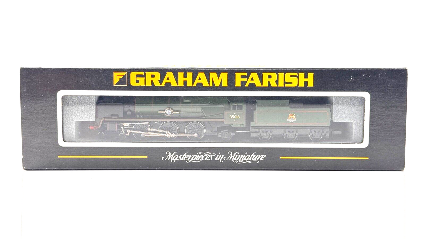 GRAHAM FARISH N GAUGE - 372-300 - MERCHANT NAVY 'BRITISH INDIA LINE' 35018