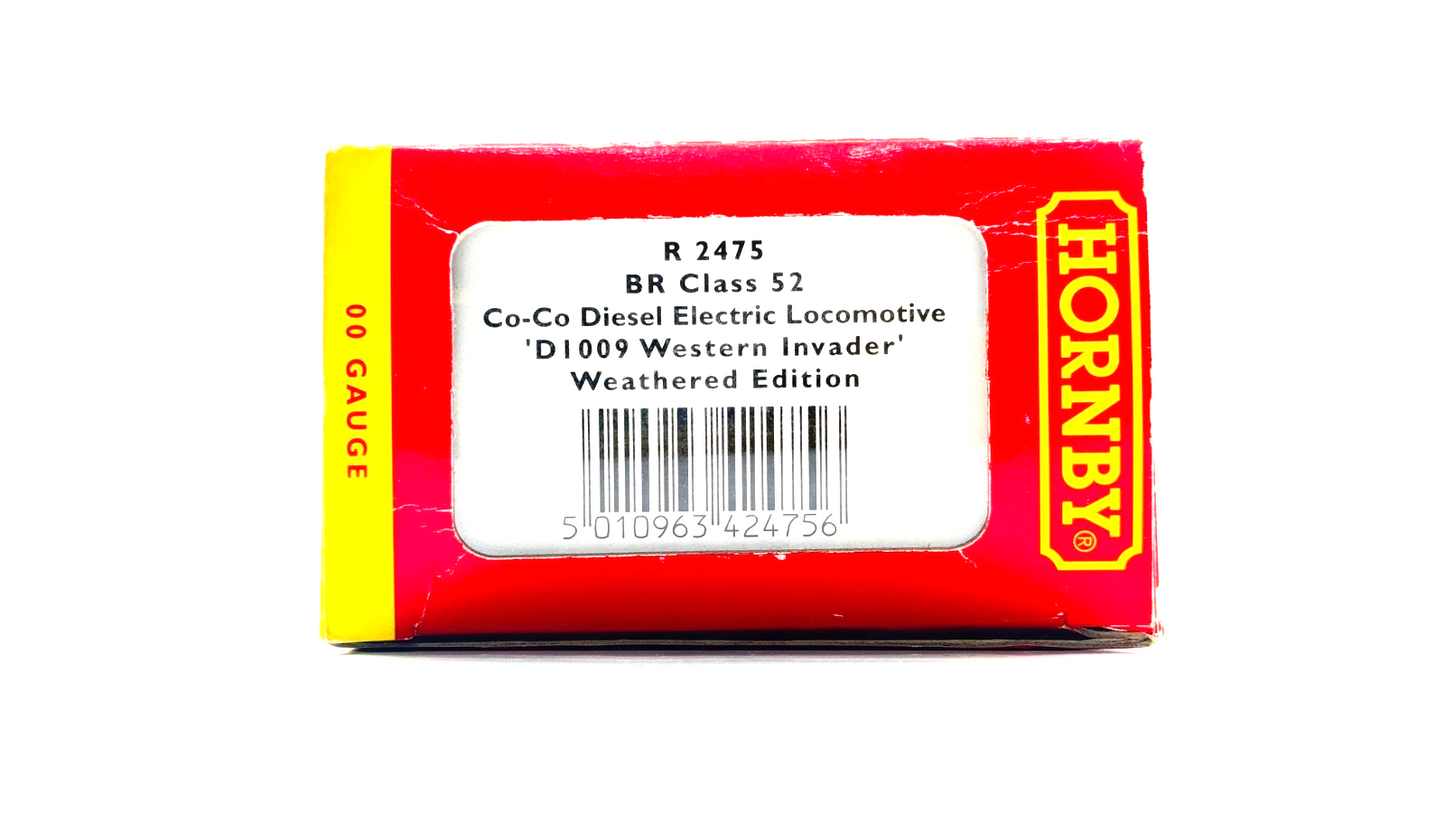 HORNBY 00 GAUGE - R2475 - CLASS 52 DIESEL D1009 BR MAROON 'WESTERN INVADER'