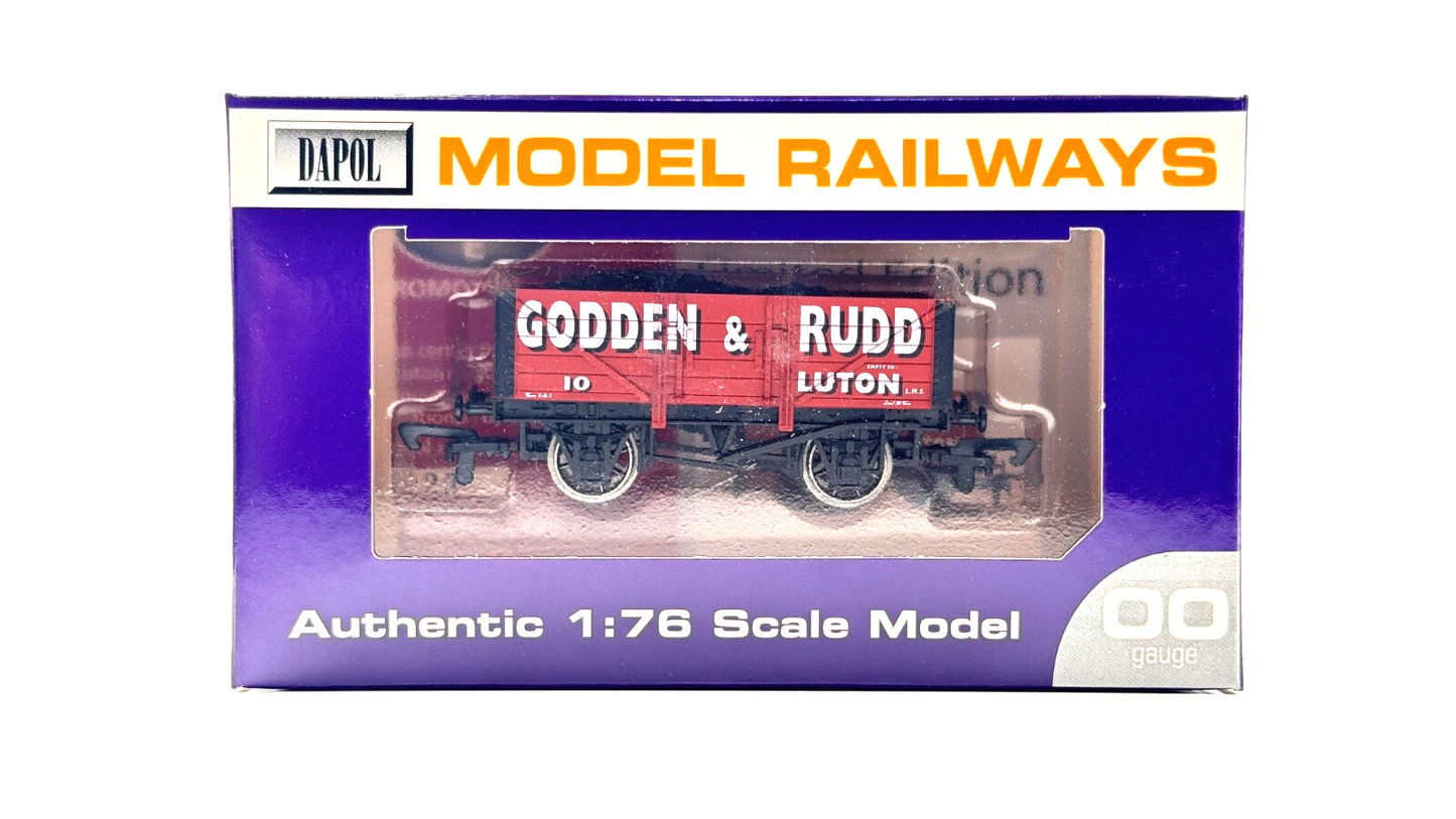 DAPOL 00 GAUGE - GODDEN & RUDD OF LUTON PLANK WAGON NO.10 (LIMITED EDITION)