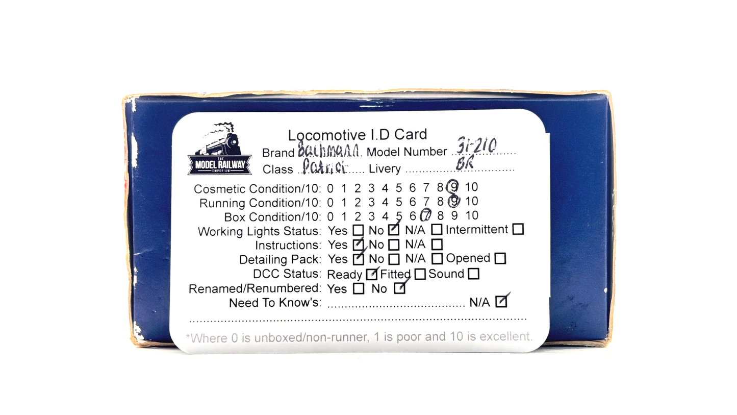 BACHMANN 00 GAUGE - 31-210 - PATRIOT 45503 ROYAL LEICESTERSHIRE REGIMENT GREEN