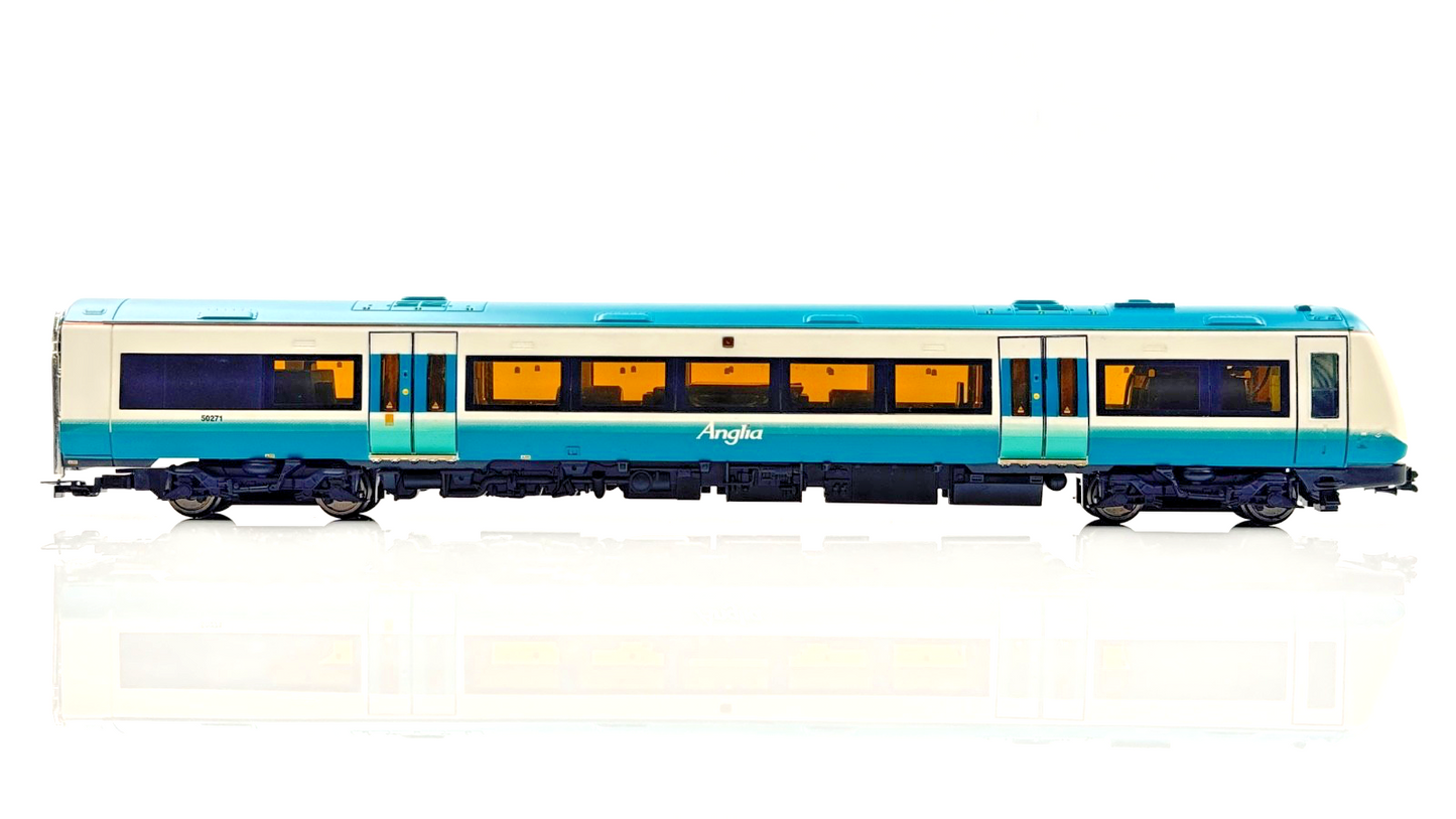 BACHMANN 00 GAUGE - 32-453 - CLASS 170 TURBOSTAR 2 CAR DMU ANGLIA RAILWAYS BOXED